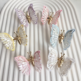 Renkli Taşlı Kelebek Toka