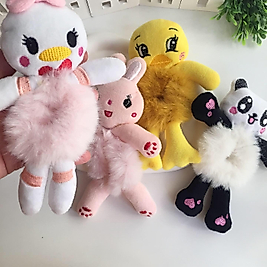 Hayvanlı Peluş Topuz Tokası