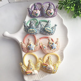 Taç Görünümlü Çiftli Lastik Toka