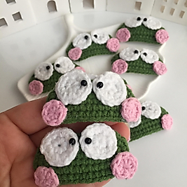 Kurbağa Örgü Toka