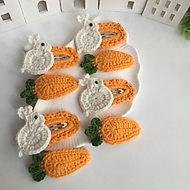 Tavşan ve Havuç Örgü Toka