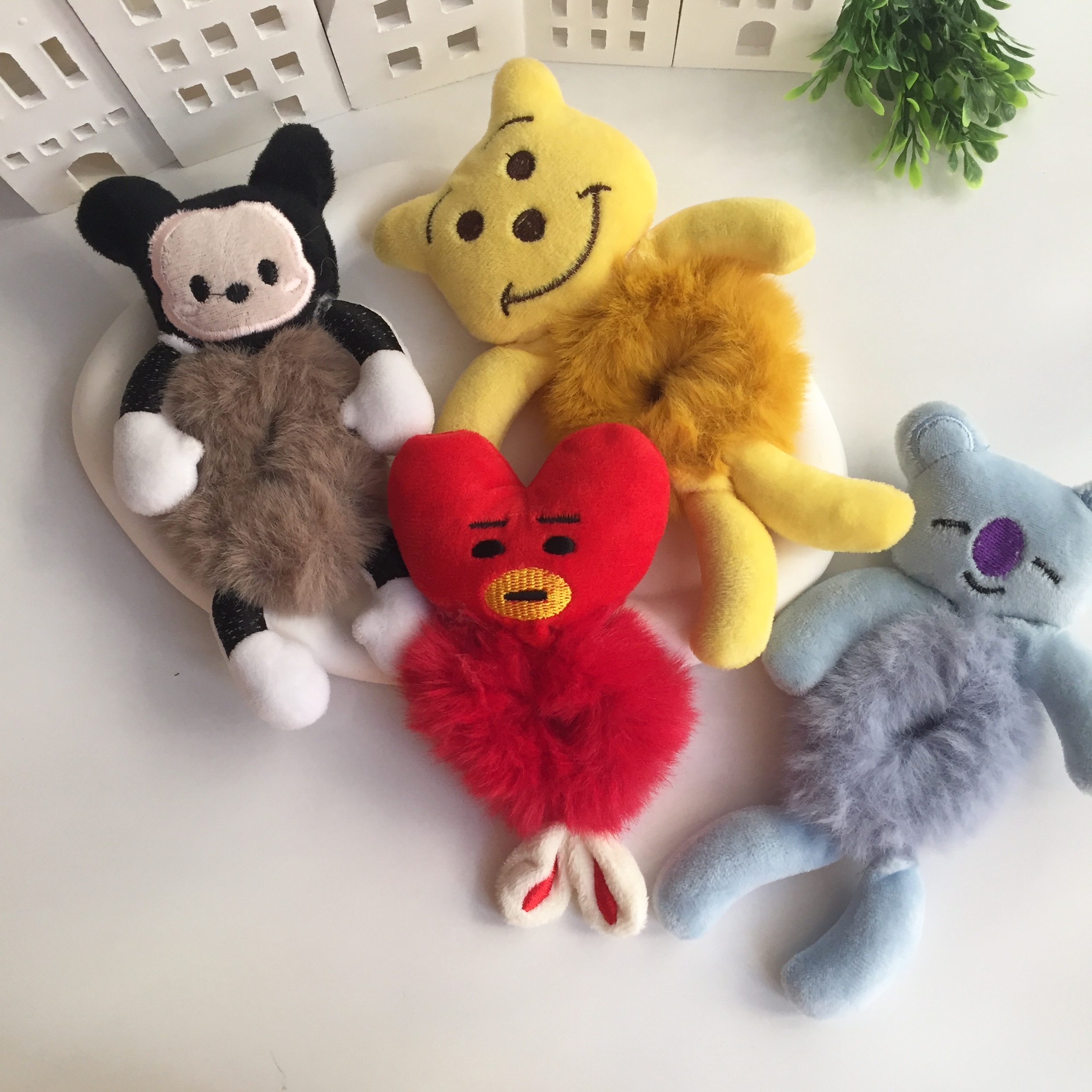 Hayvanlı Peluş Topuz Tokası