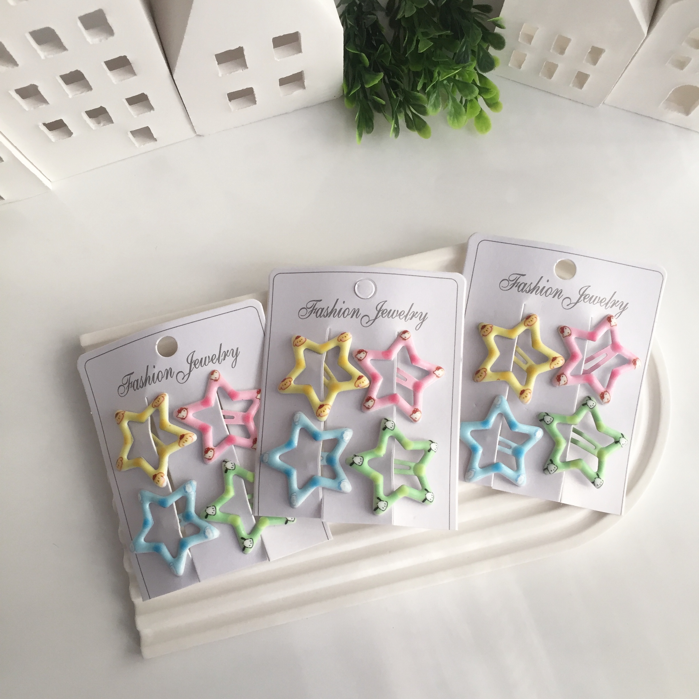 Sanrio karakterli 4lü yıldız toka