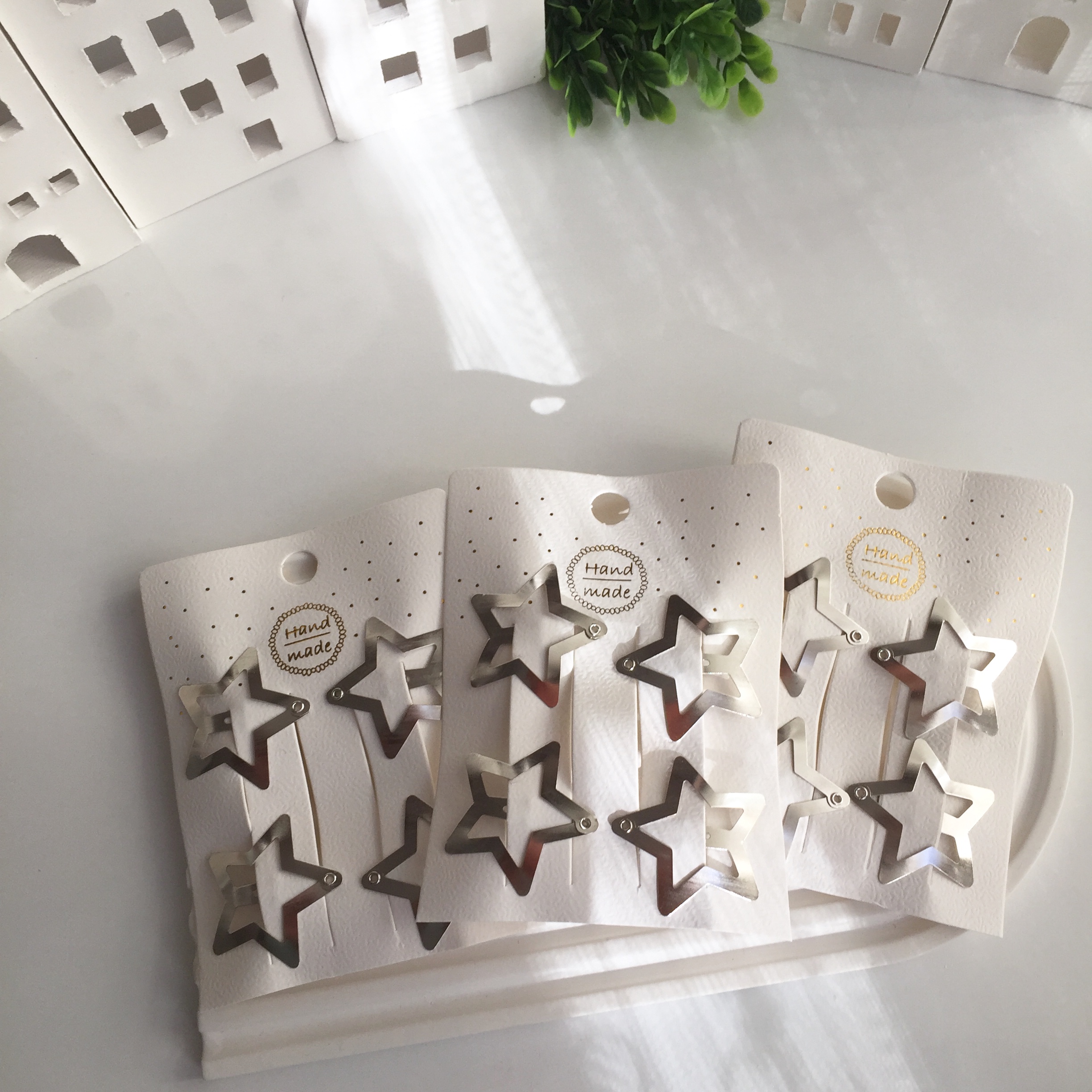 4lü metal yıldız toka