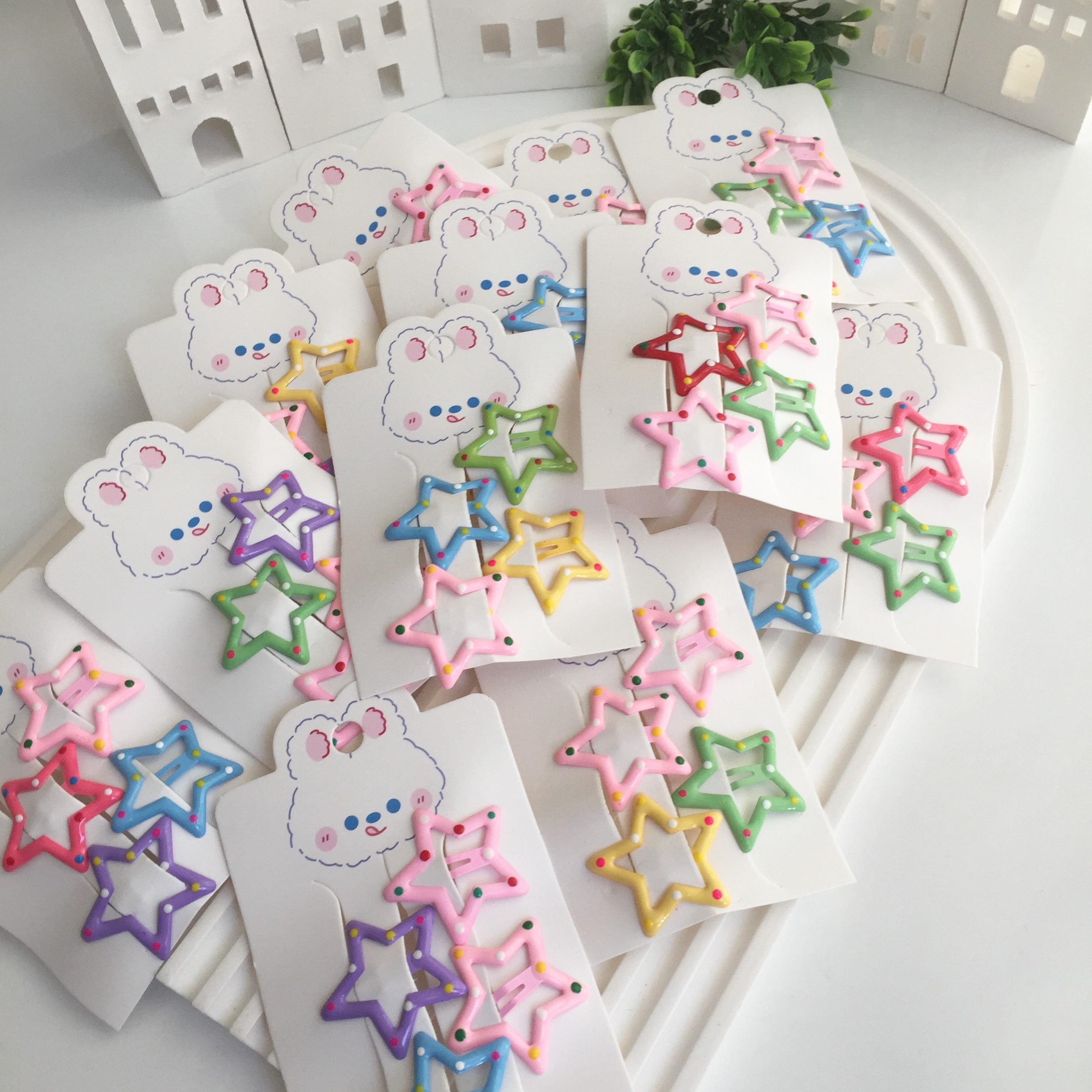 4 lü puanlı yıldız toka