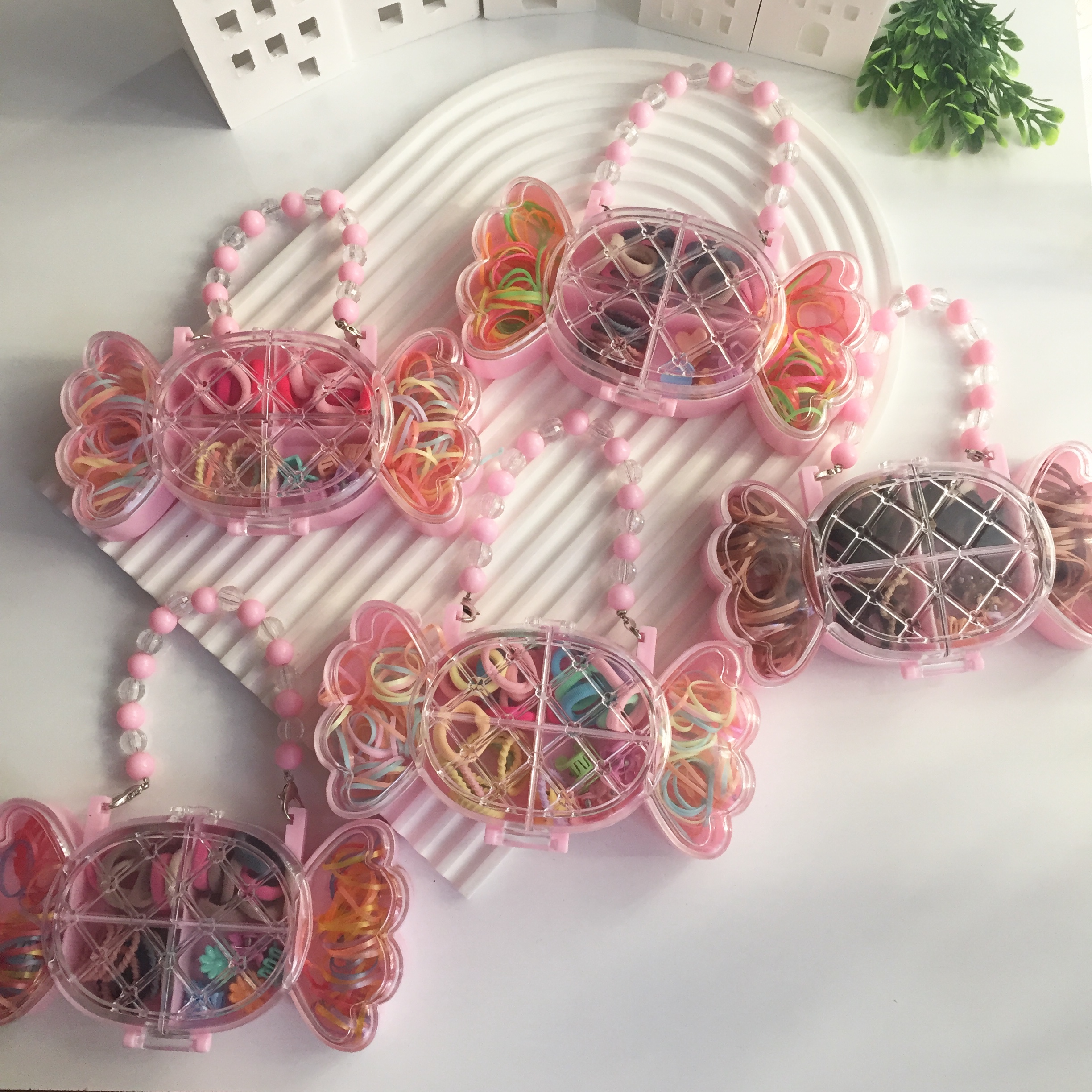 Şeker figürlü çanta toka set