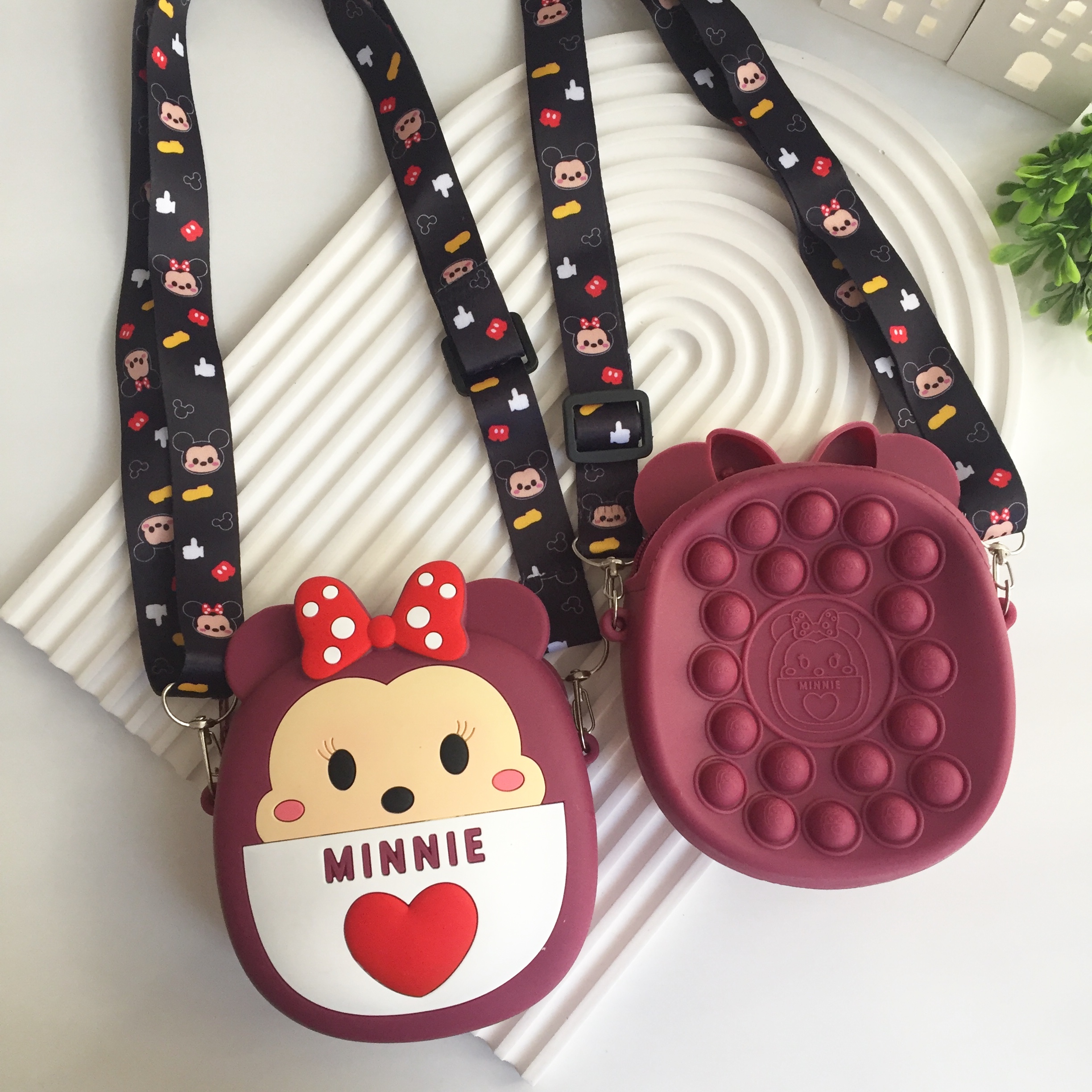 Popit detaylı minnie mouse çanta