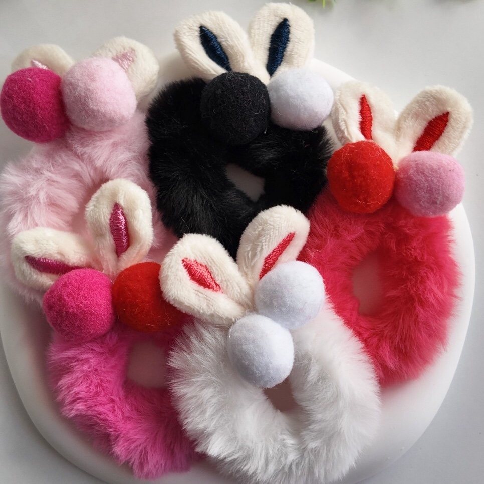 Ponponlu tavşan toka  2li