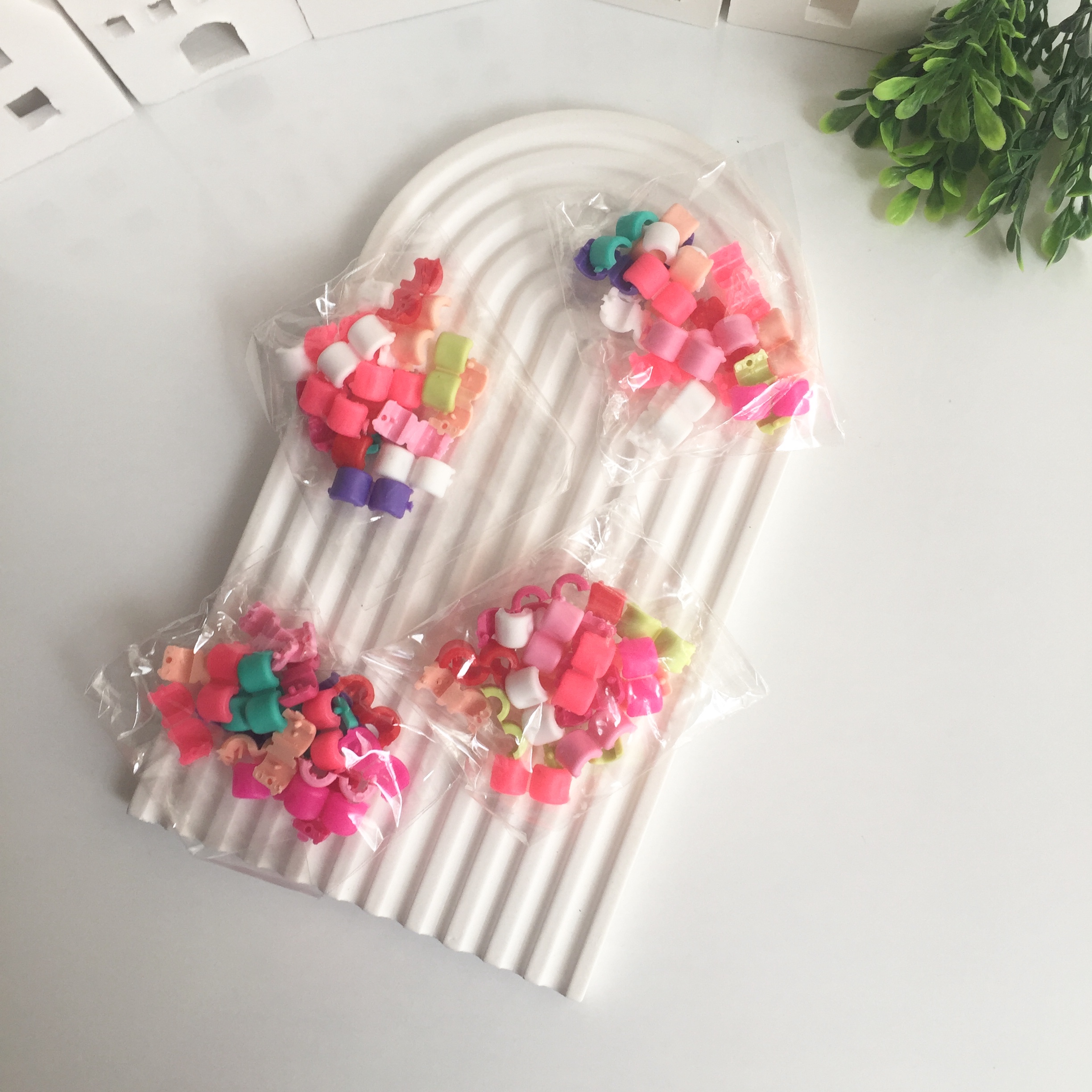 Renkli  Saç Boncuğu