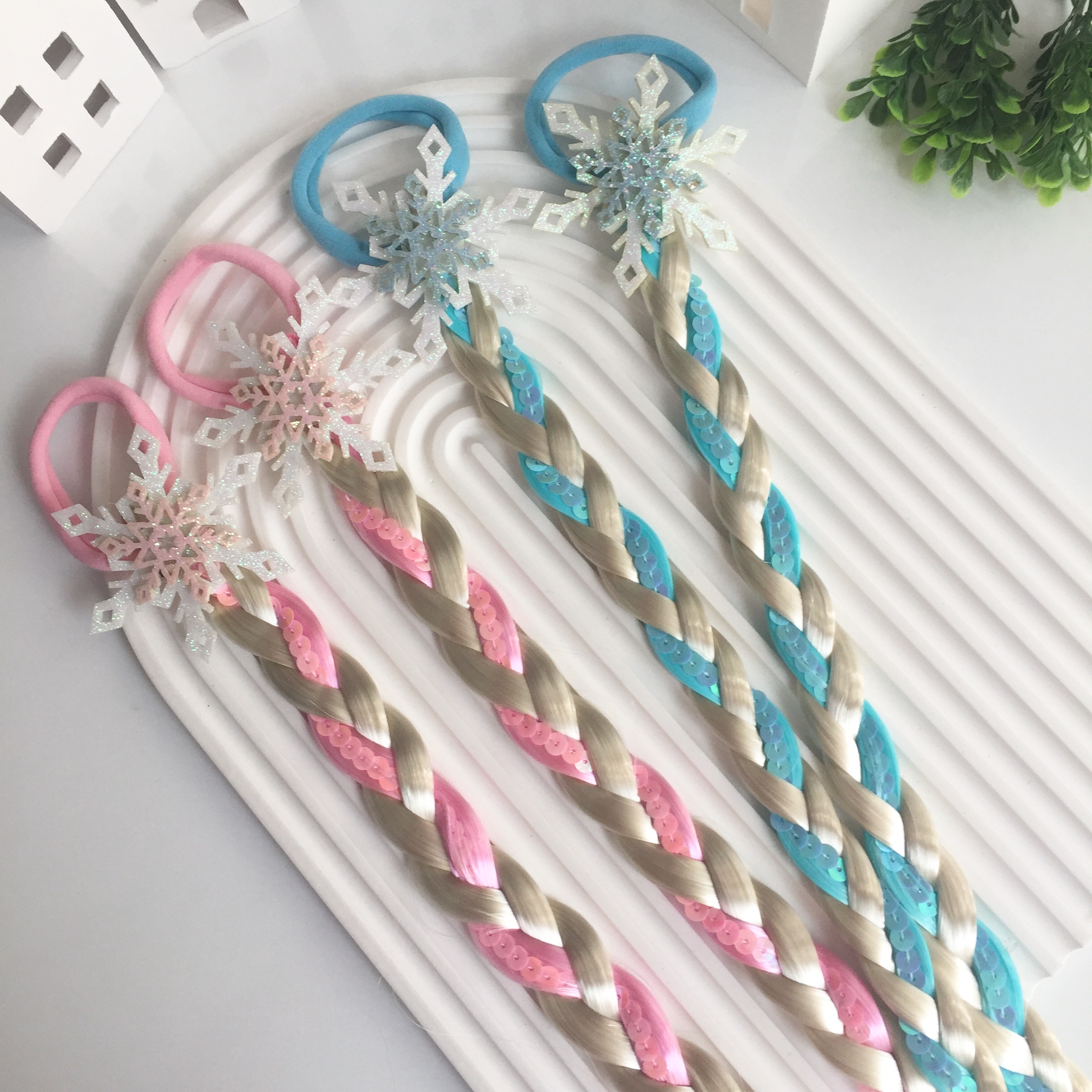 Kar Tanesi Elsa Örgü Saç