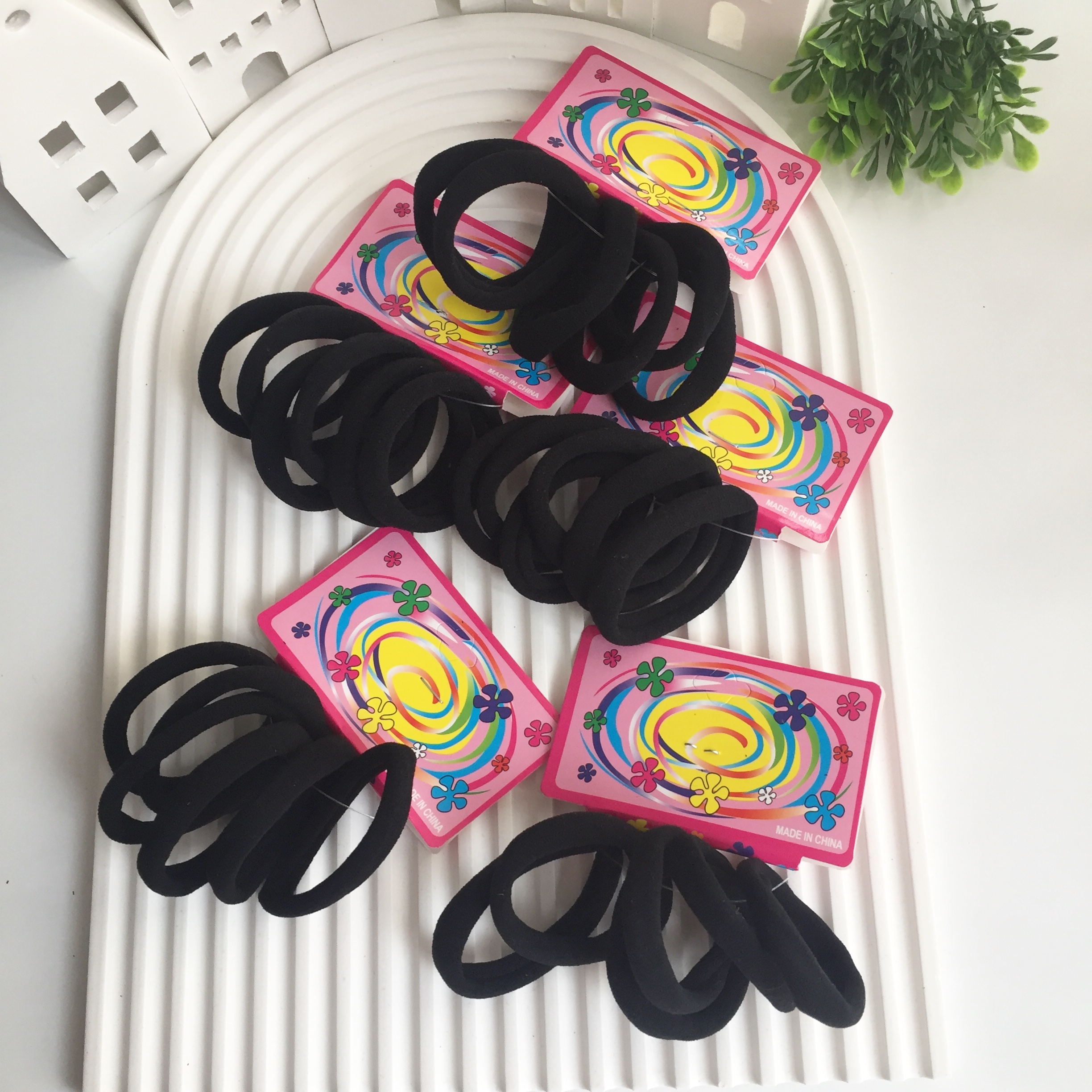 6’lı Kalın Lastik Toka Siyah