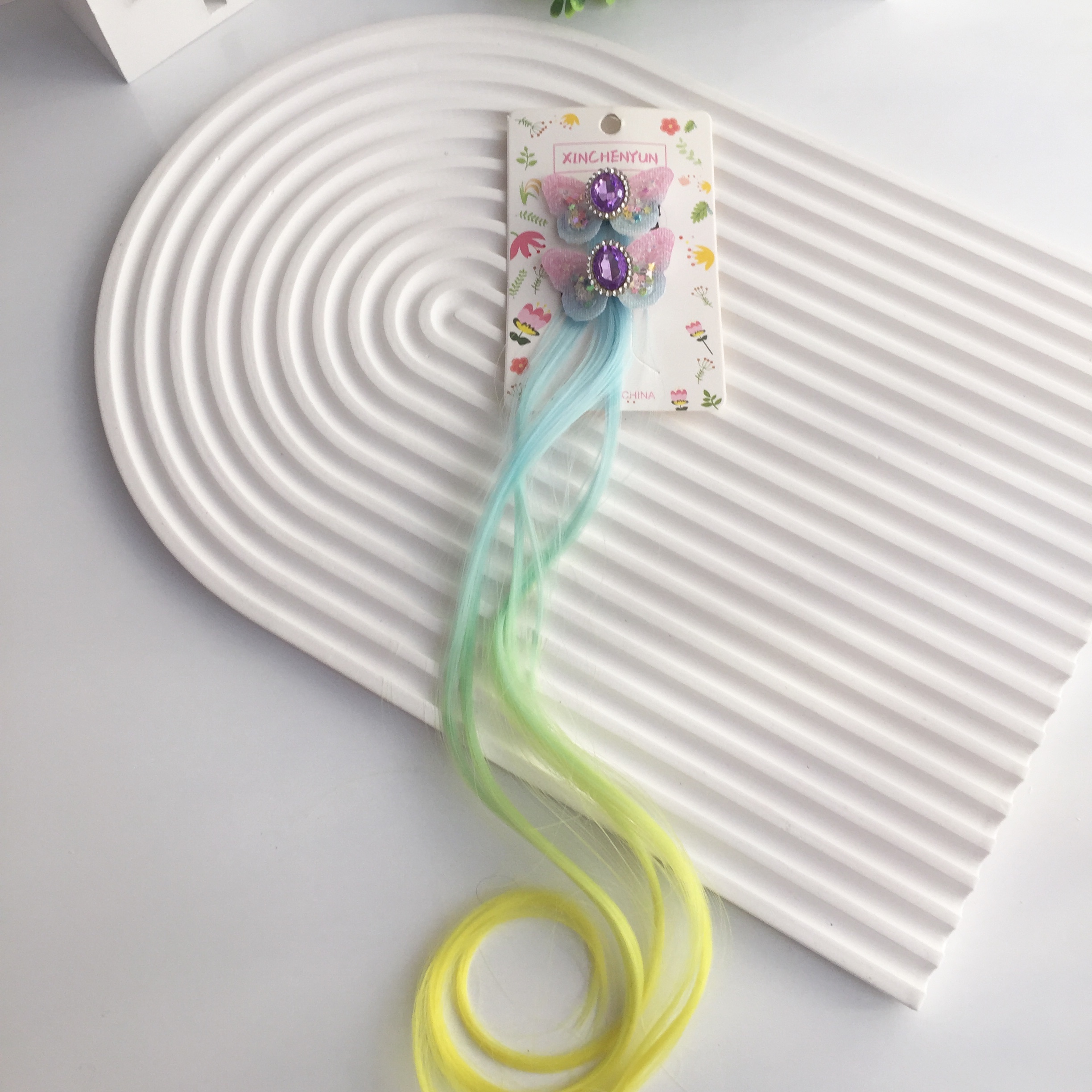 2’li Klips Neon Yeşil Saç Toka