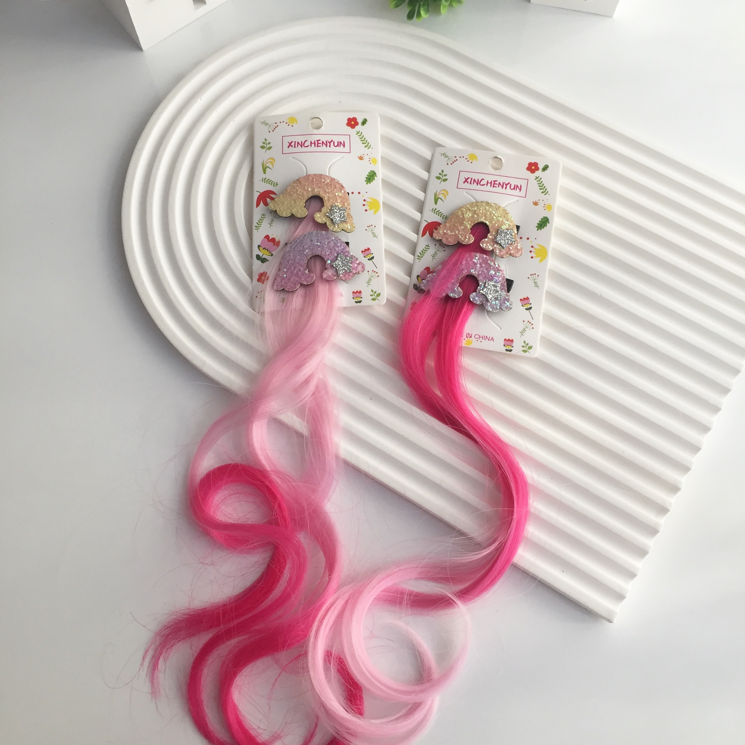 2’li Klips Pembe  Saç Toka