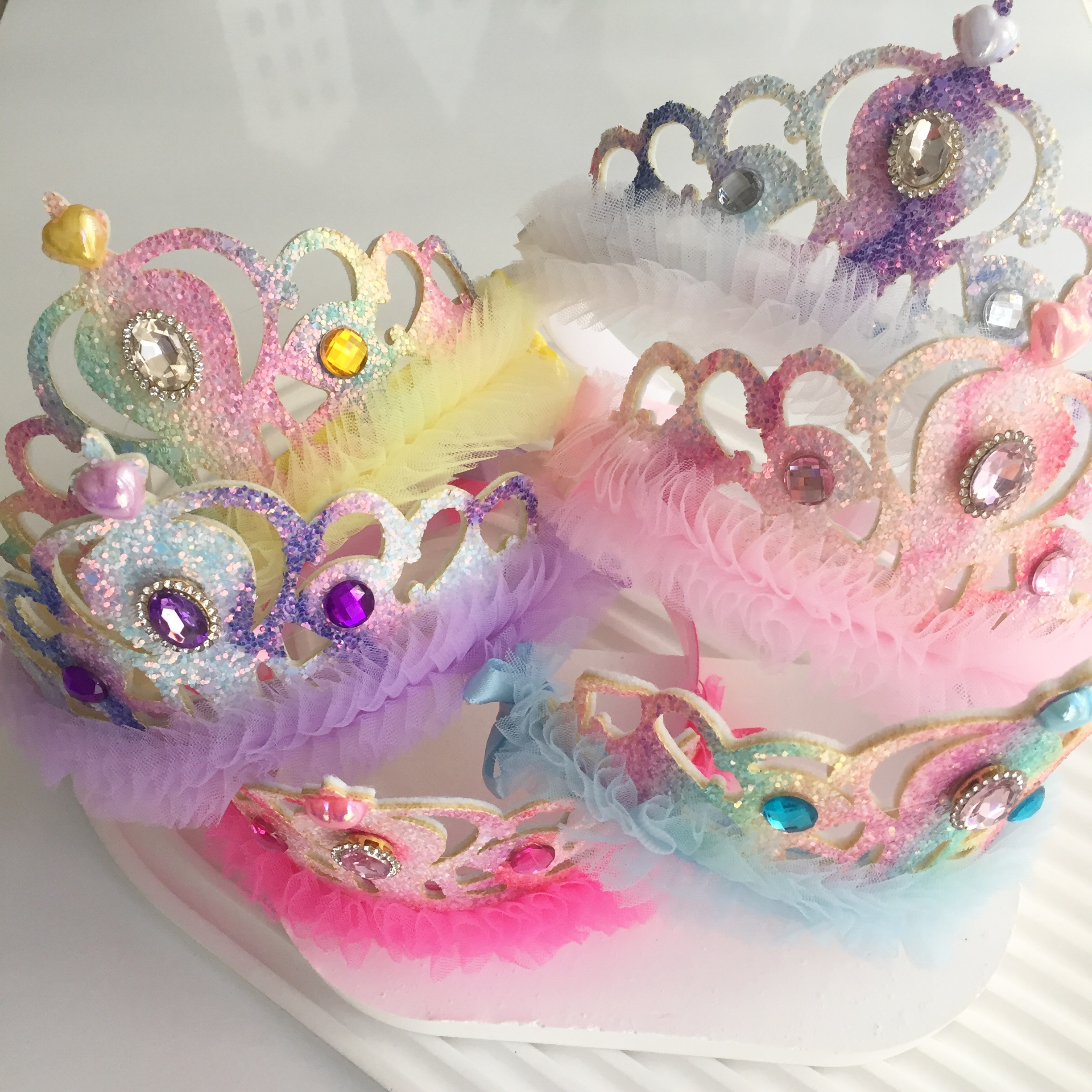 Taşlı Simli Prenses Tacı