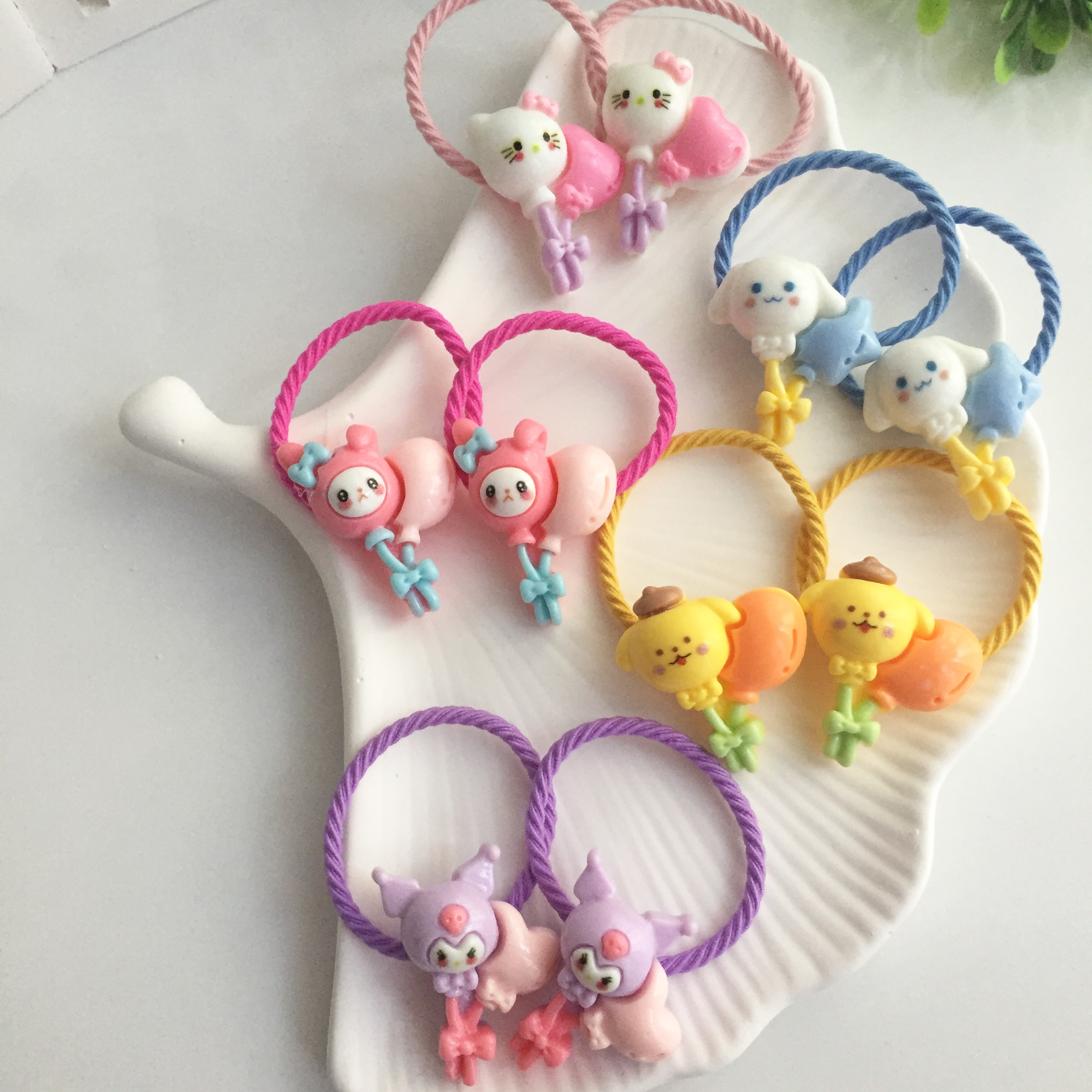 Balonlu Sanrio Karakterler Çiftli Toka