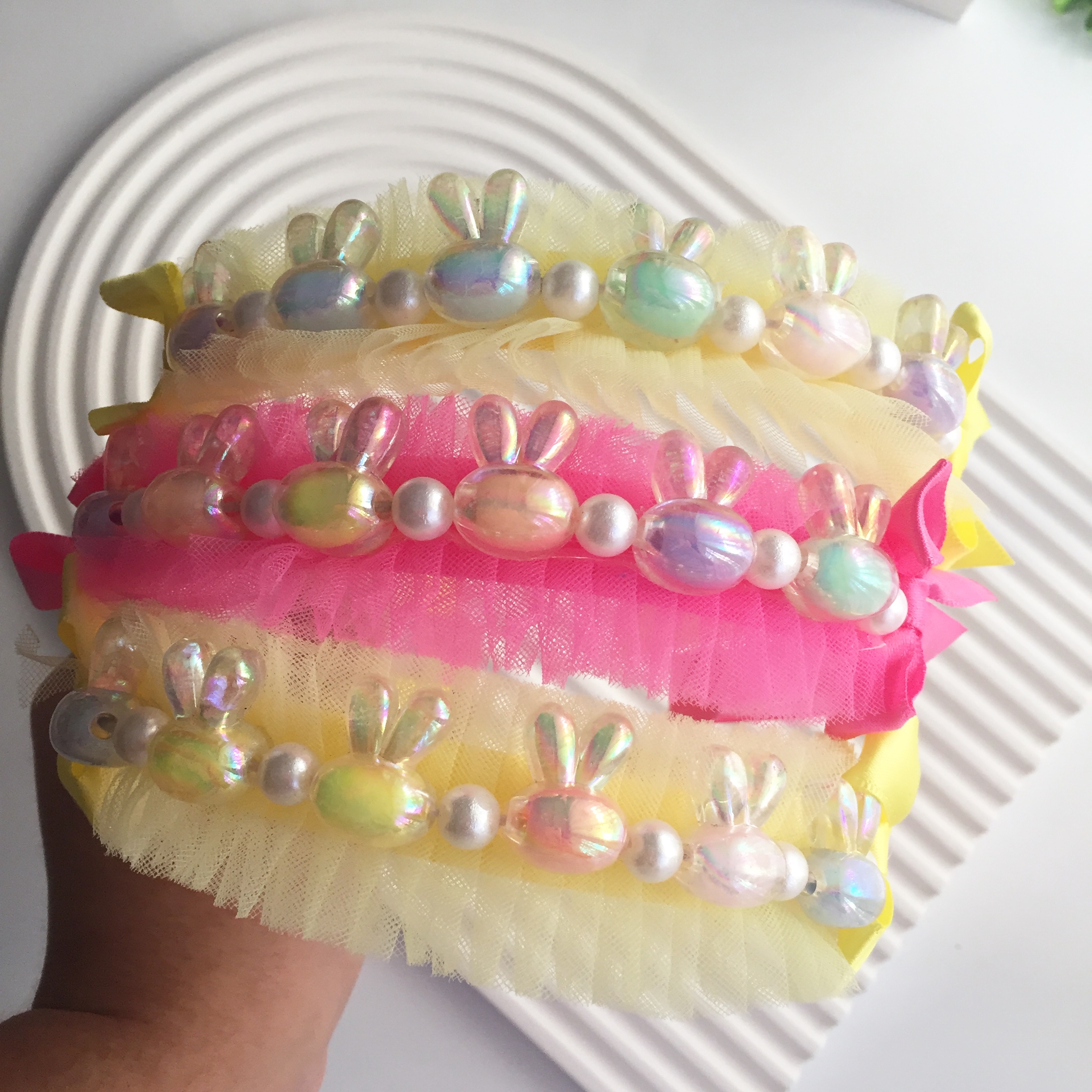 Tavşan Kulak Taşlı Taç