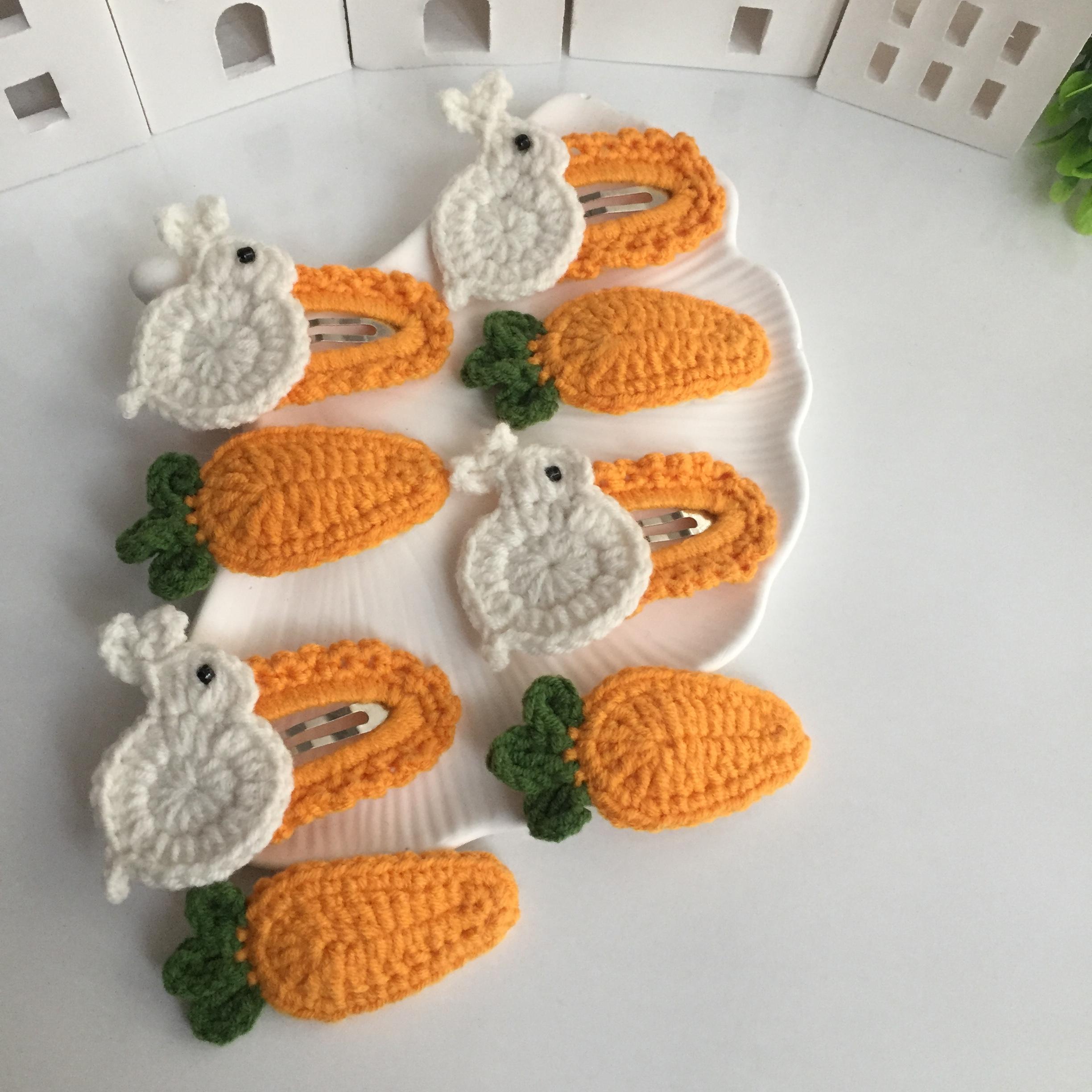 Tavşan ve Havuç Örgü Toka