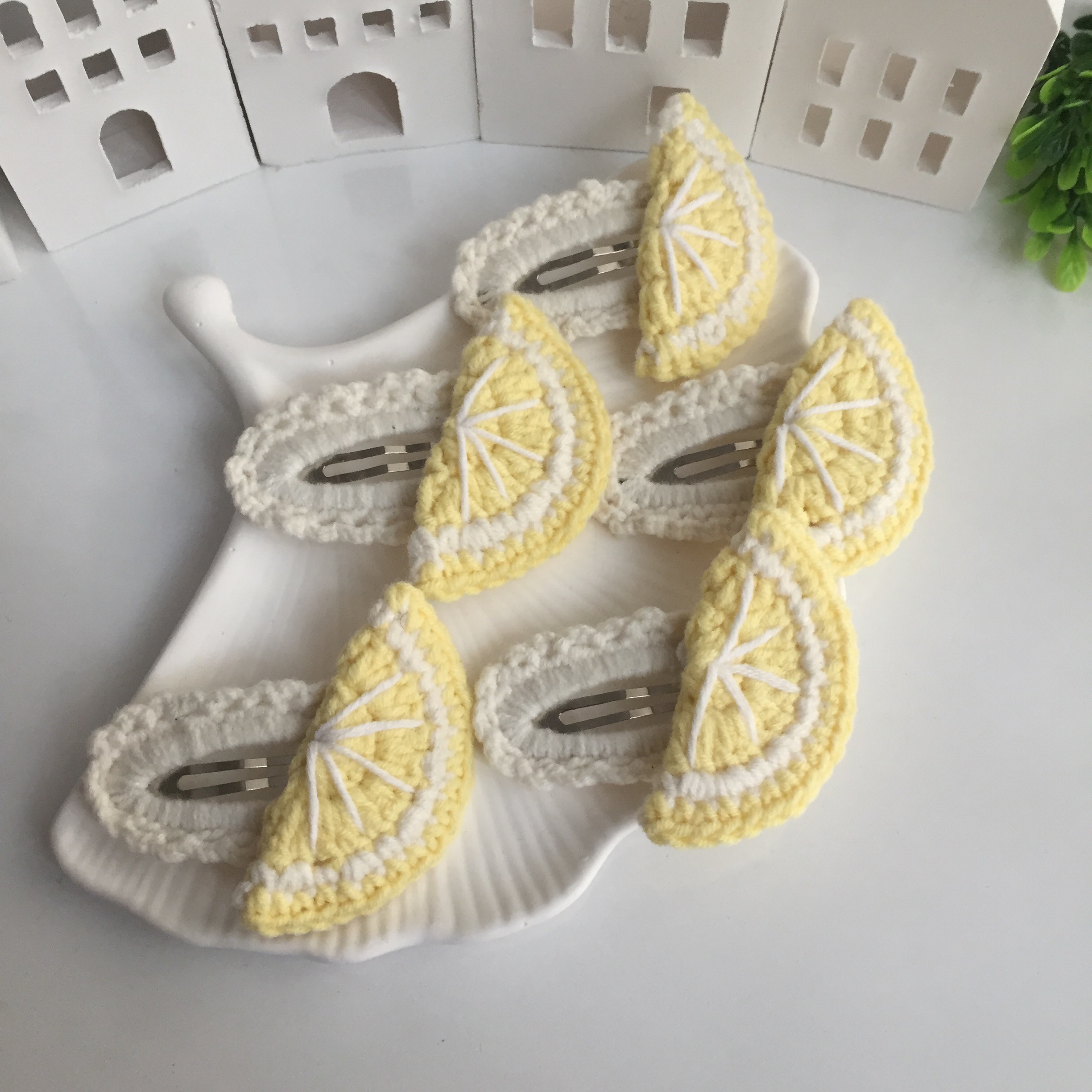 Limon Dilim Örgü Toka