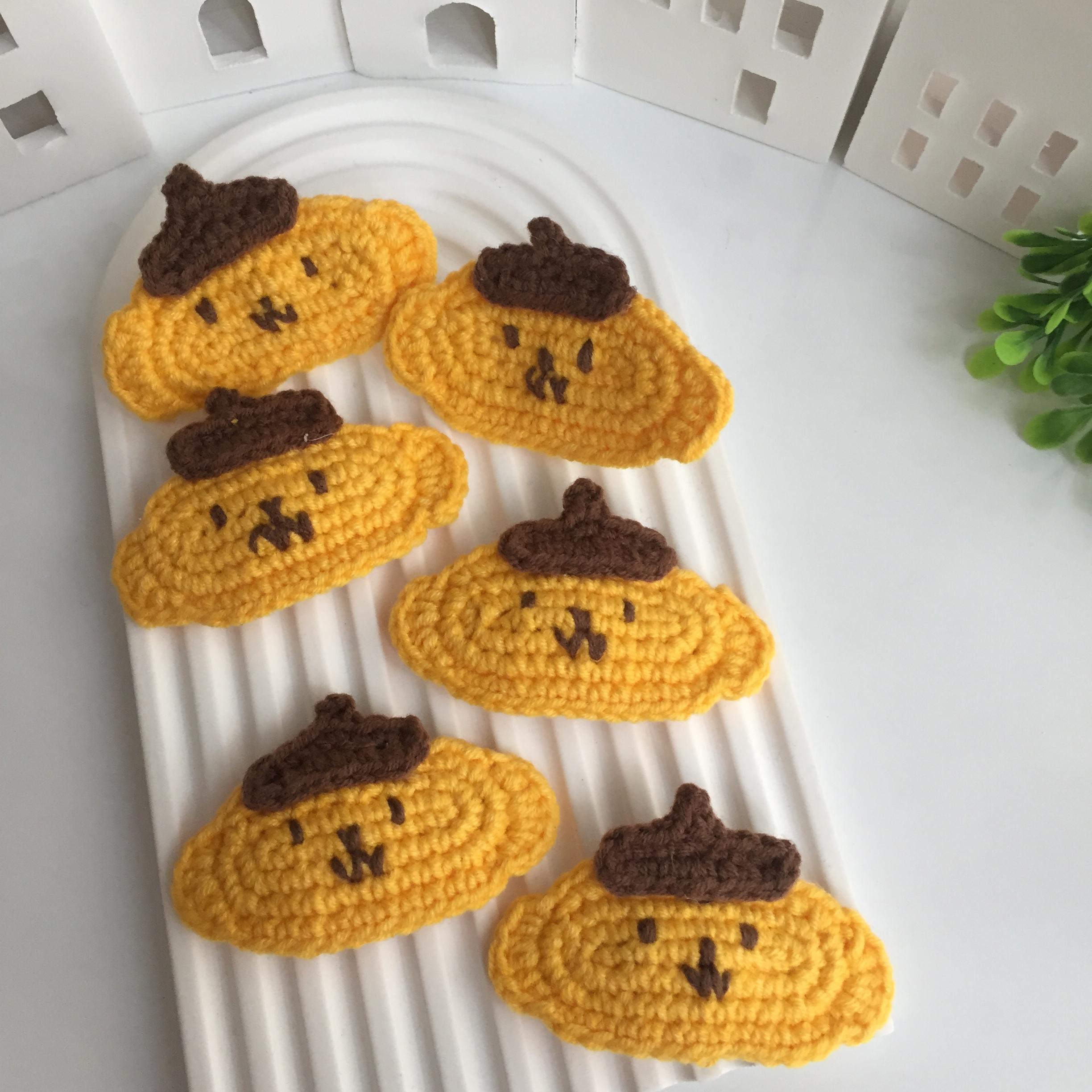 Pompompurin Örgü Toka